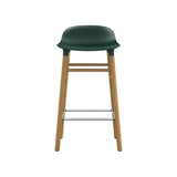 Form Bar + Counter Stool: Oak Legs + Counter + Green