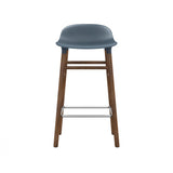 Form Bar + Counter Stool: Walnut Legs + Counter + Blue