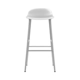 Form Bar + Counter Stool: Steel + Bar + White