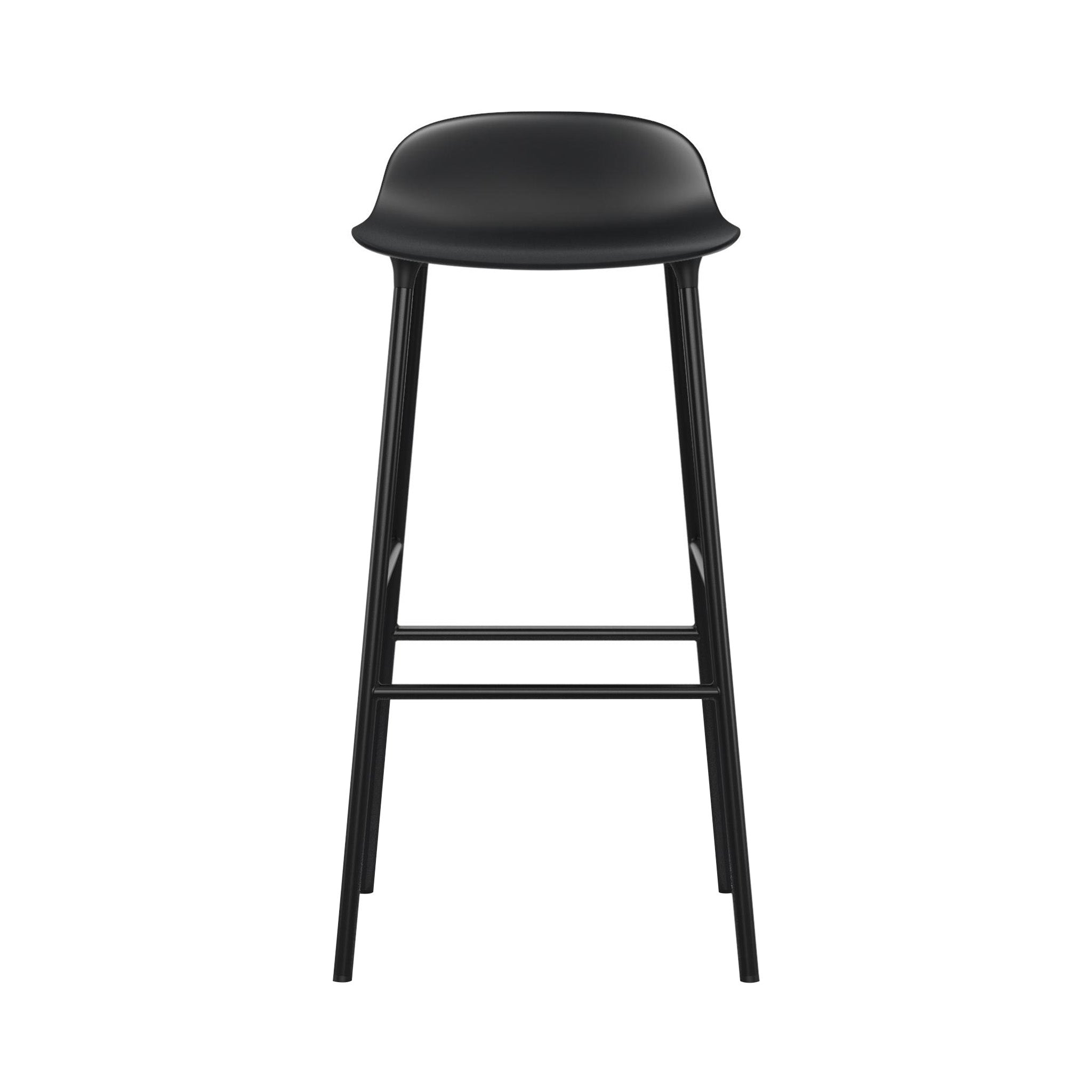 Form Bar + Counter Stool: Steel + Bar + Black