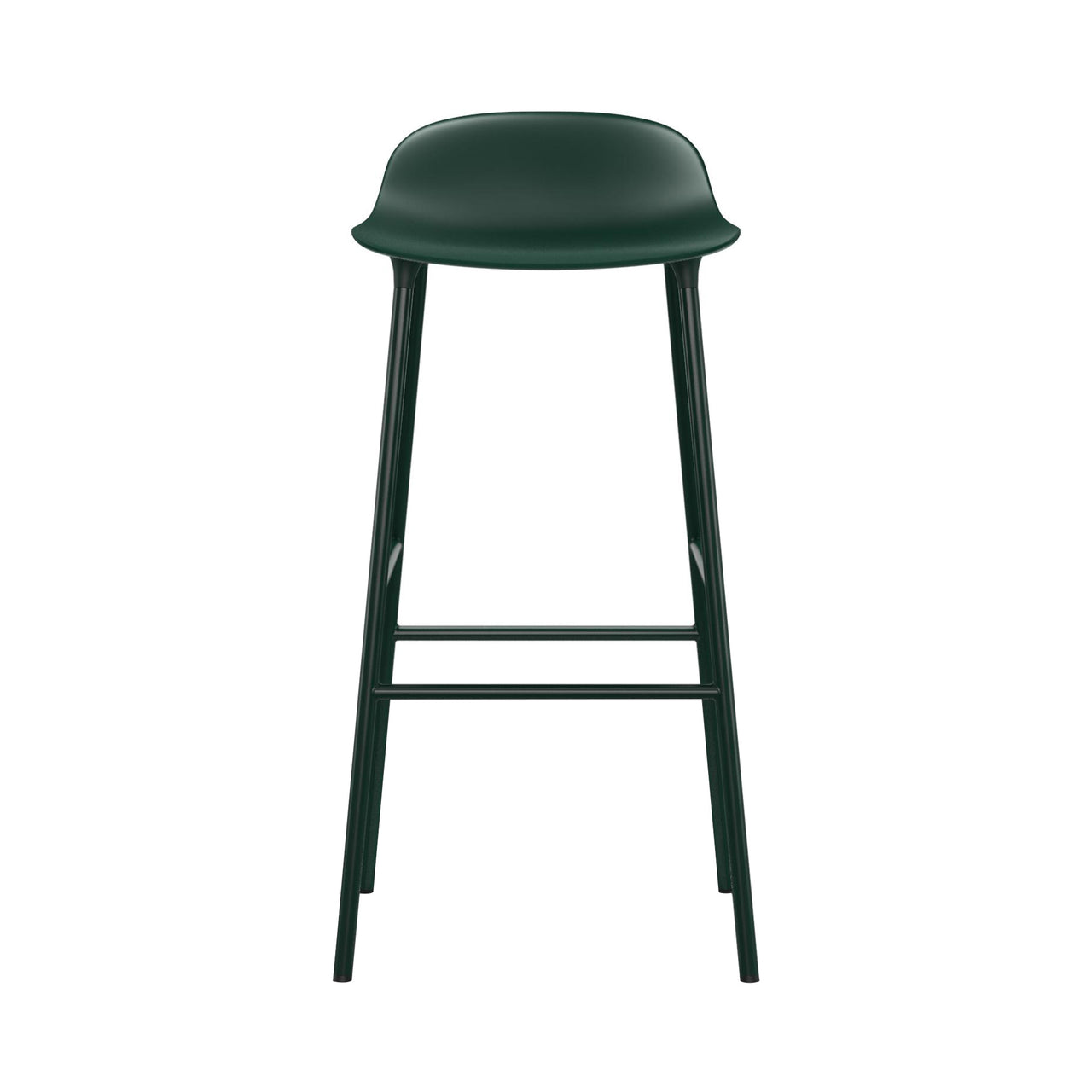 Form Bar + Counter Stool: Steel + Bar + Green