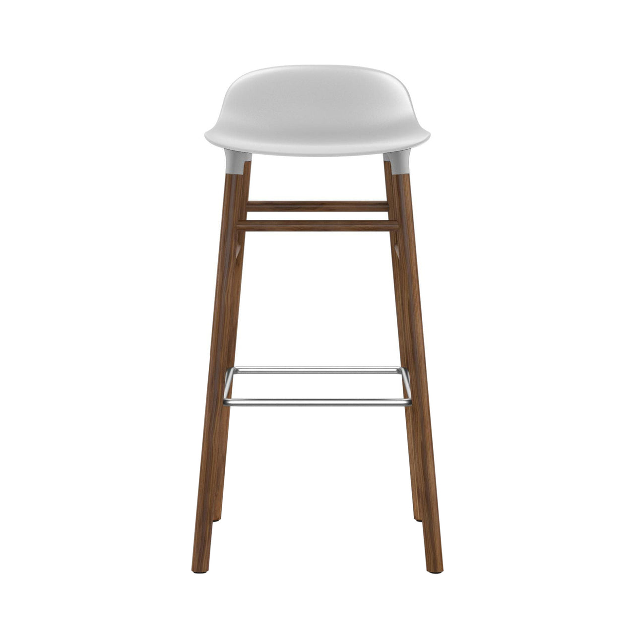 Form Bar + Counter Stool: Walnut Legs + Bar + White