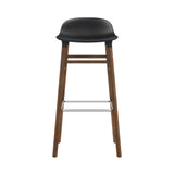 Form Bar + Counter Stool: Walnut Legs + Bar + Black