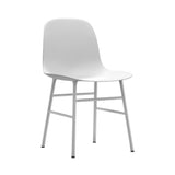 Form Chair: Steel + White
