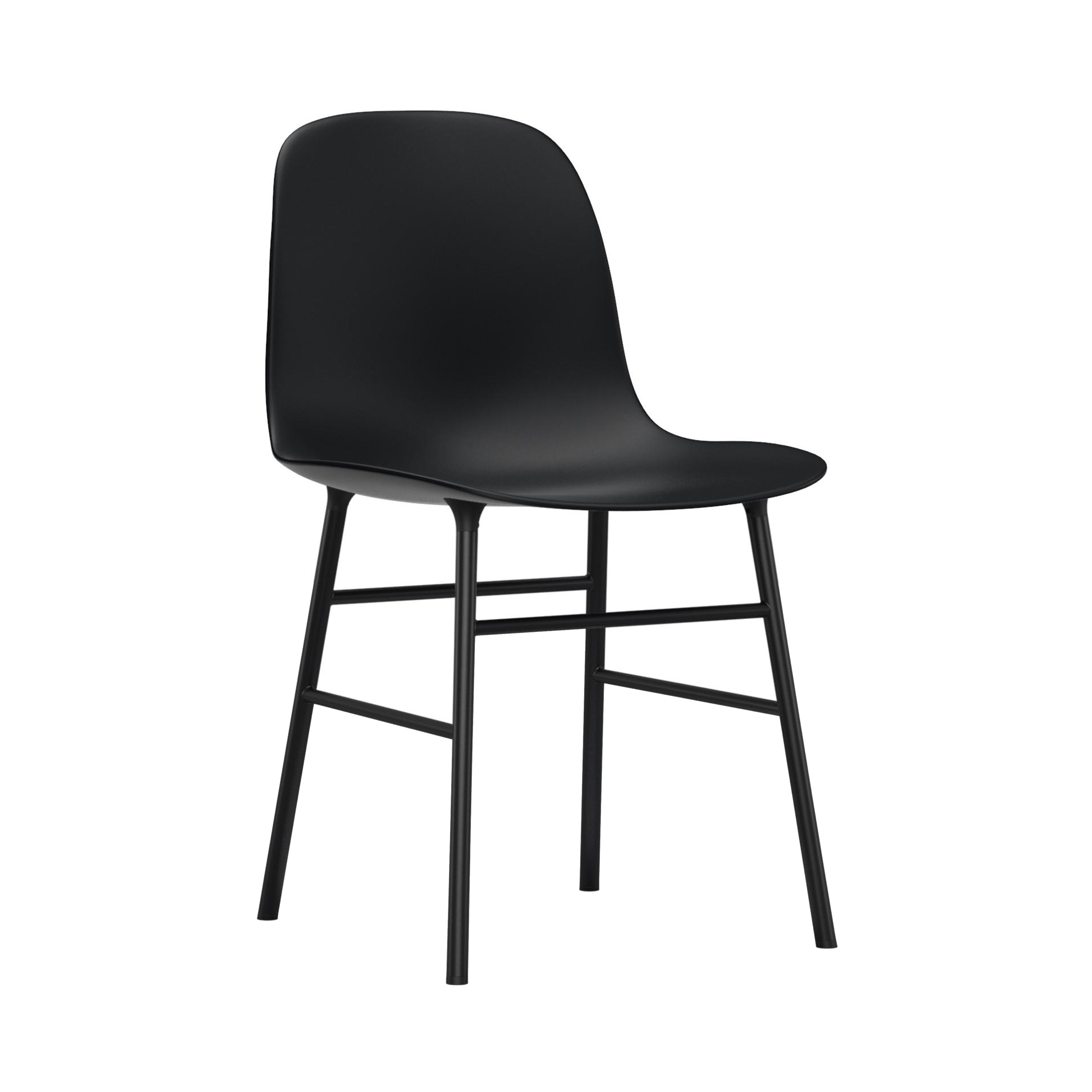 Form Chair: Steel + Black