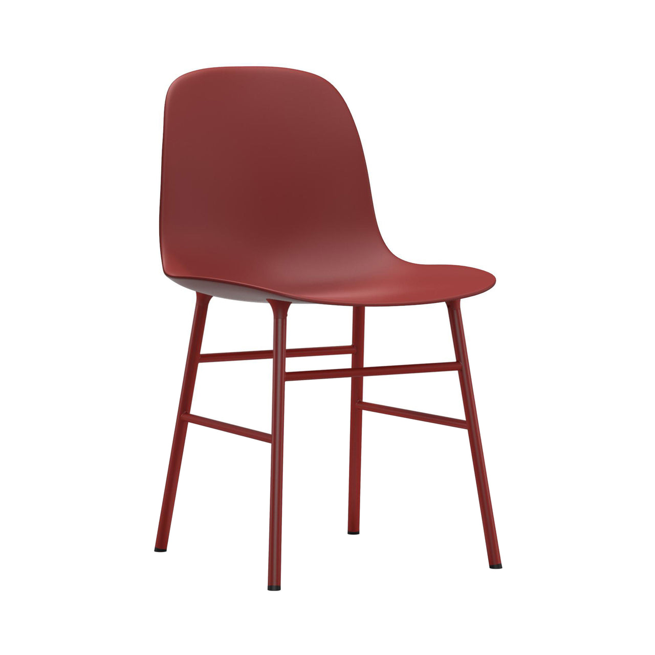 Form Chair: Steel + Red