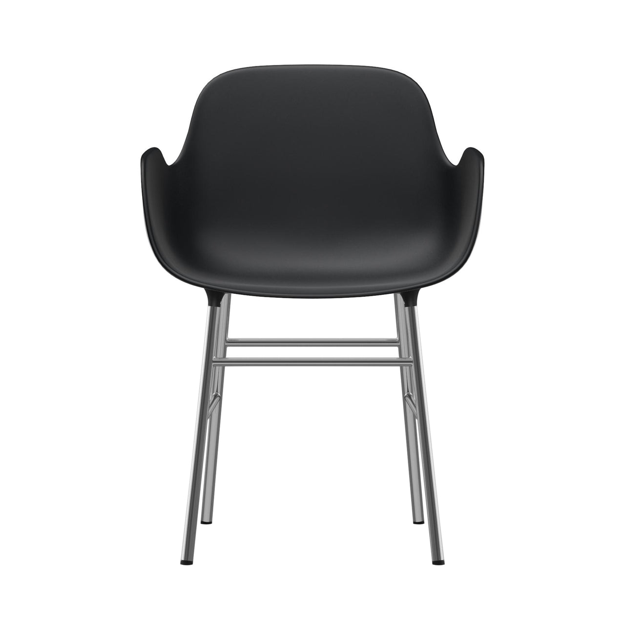 Form Armchair: Chrome + Black