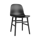 Form Chair: Wood Base + Black + Black Oak