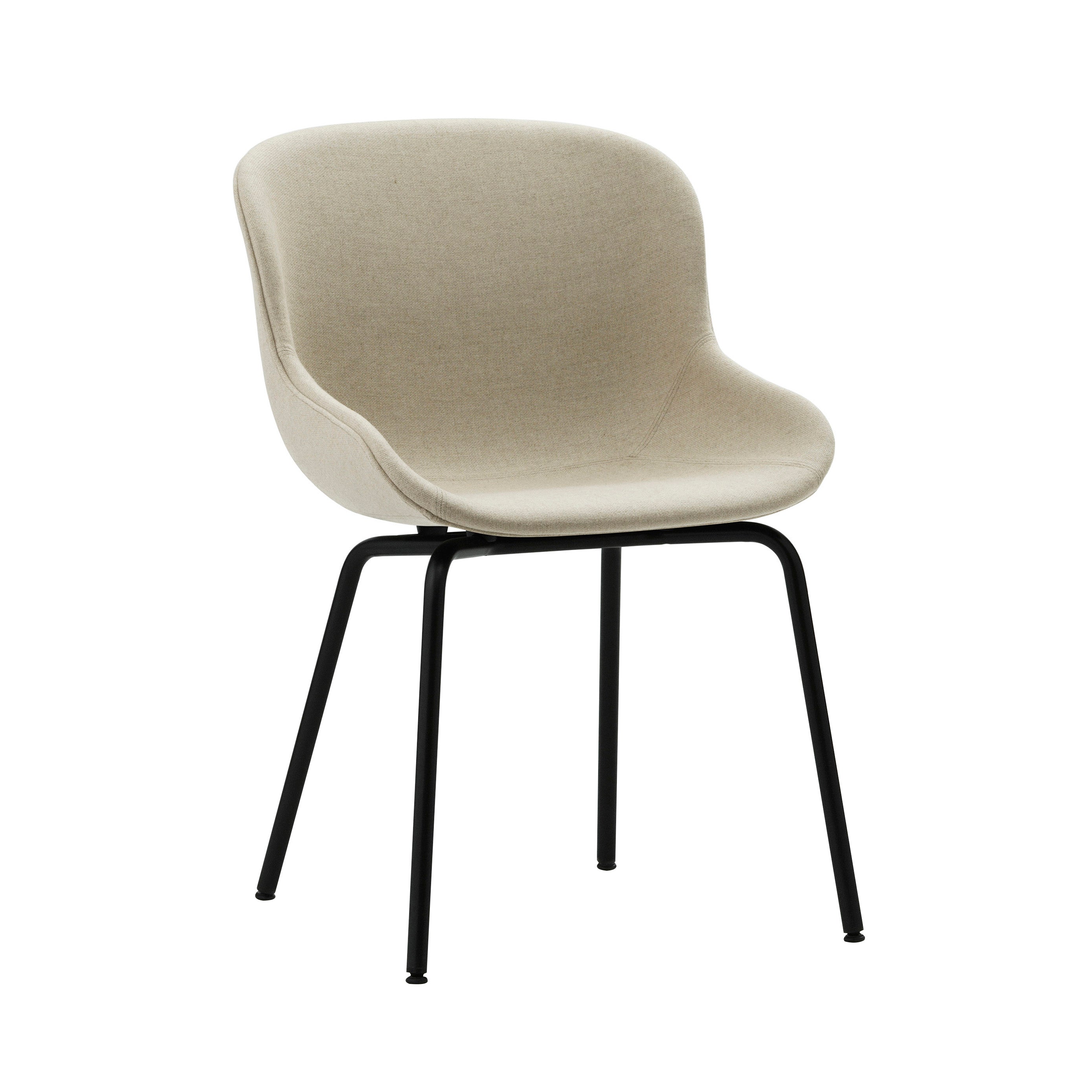 Hyg Chair: Steel Base + Full Upholstered + Black