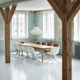 Hyg 4 Legs Swivel Chair: Front Upholstered