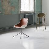 Hyg 4 Legs Swivel Chair: Front Upholstered