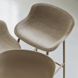 Hyg Bar + Counter Stool: Front Upholstered
