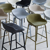 Hyg Bar + Counter Stool: Front Upholstered