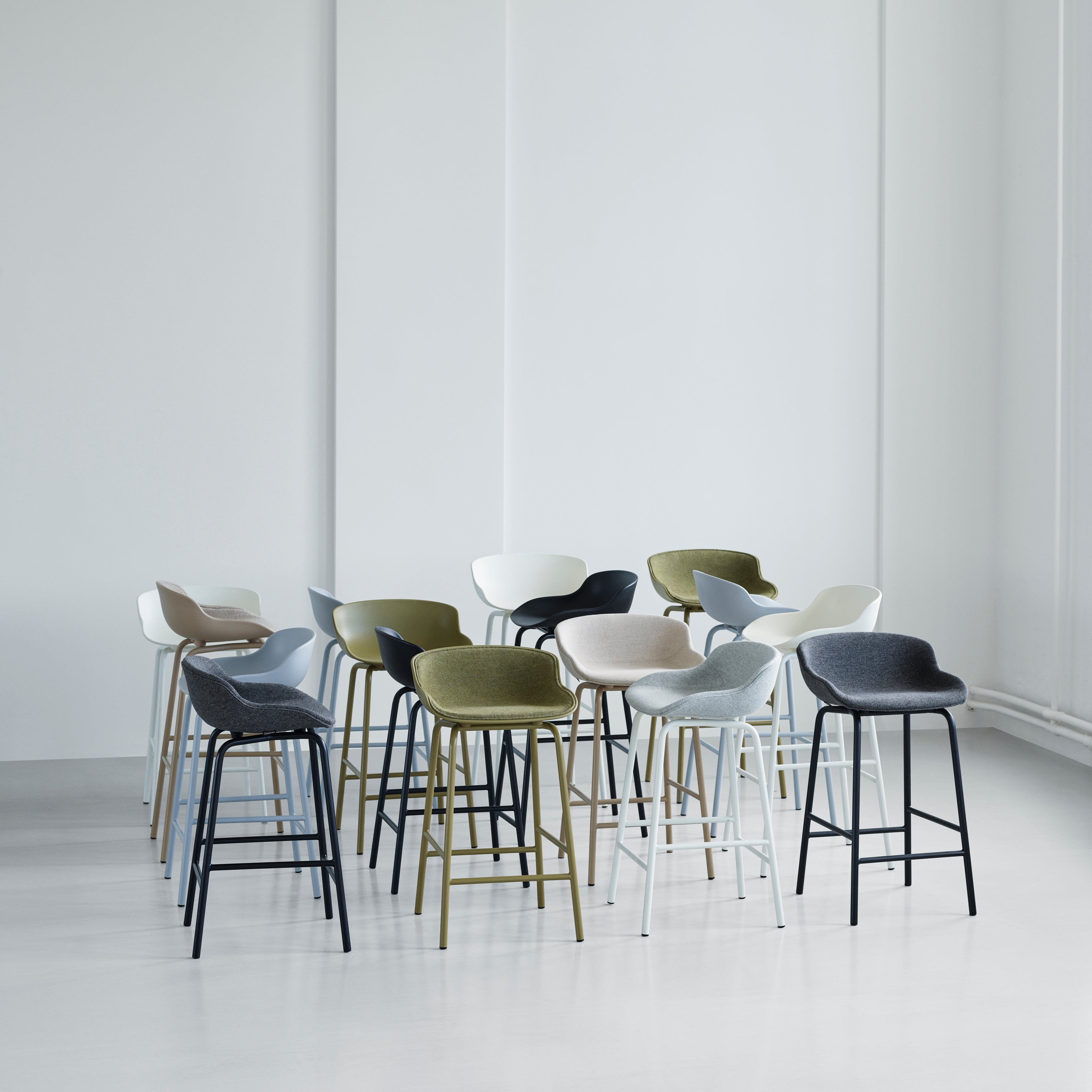 Hyg Bar + Counter Stool: Fully Upholstered