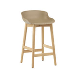 Hyg Bar + Counter Stool: Wood Base + Counter + Sand + Oak