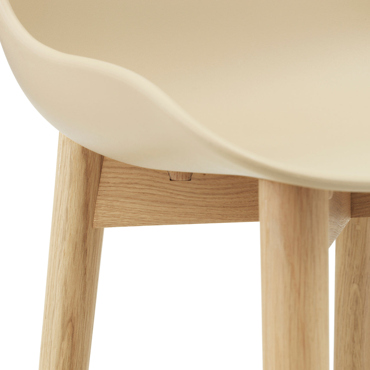 Hyg Bar + Counter Stool: Wood Base