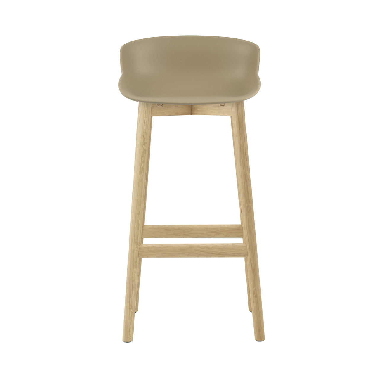 Hyg Bar + Counter Stool: Wood Base + Bar + Sand + Oak