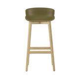 Hyg Bar + Counter Stool: Wood Base + Bar + Olive + Oak