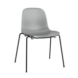 Form Stacking Chair: Steel + Grey