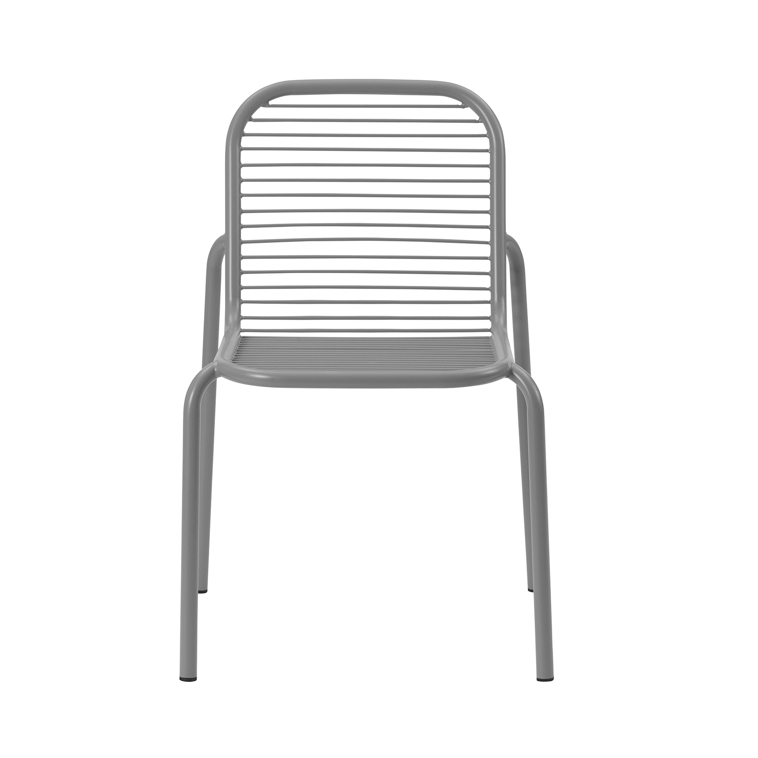 Vig Stacking Chair: Steel + Grey