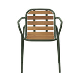 Vig Stacking Armchair: Dark Green