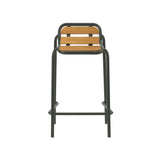 Vig Stacking Bar + Counter Stool: Counter + Dark Green