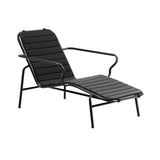 Vig Stacking Chaise Longue: Black + With Black Cushion