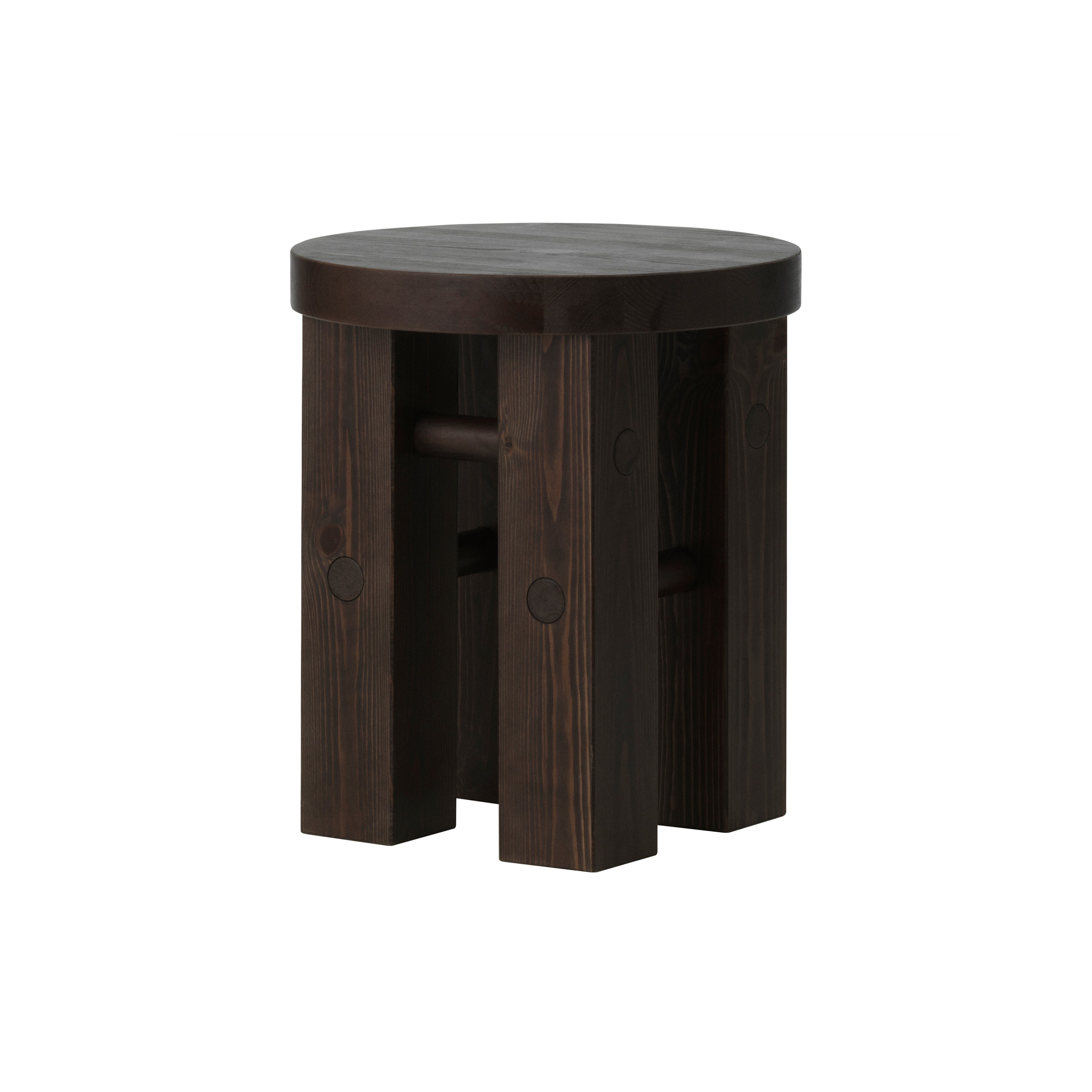 Fyr Stool: Dark Brown