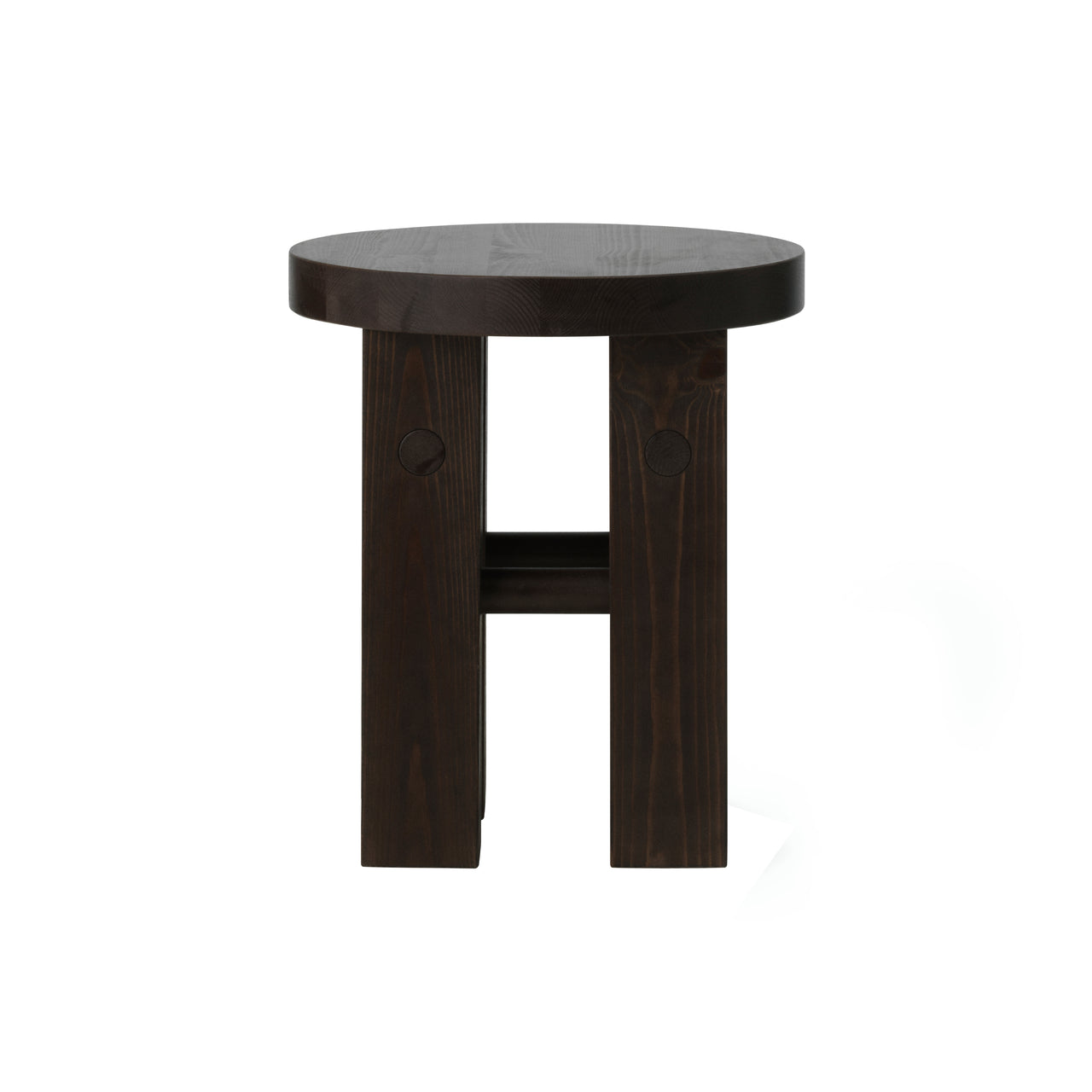 Fyr Stool: Dark Brown