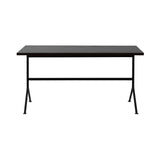 Kip Desk: Black + Dark Brown