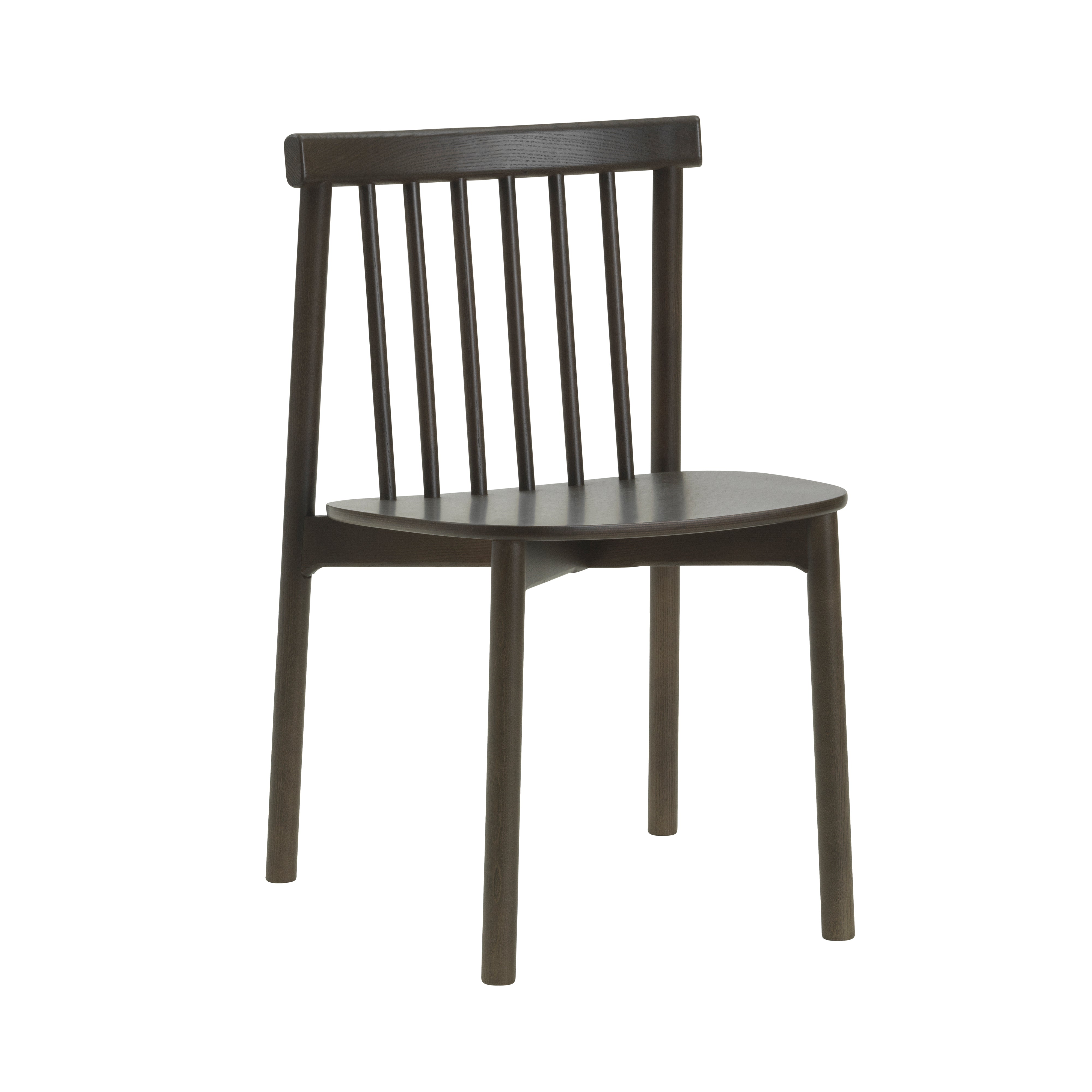 Pind Chair: Without Arm + Brown Stained Ash