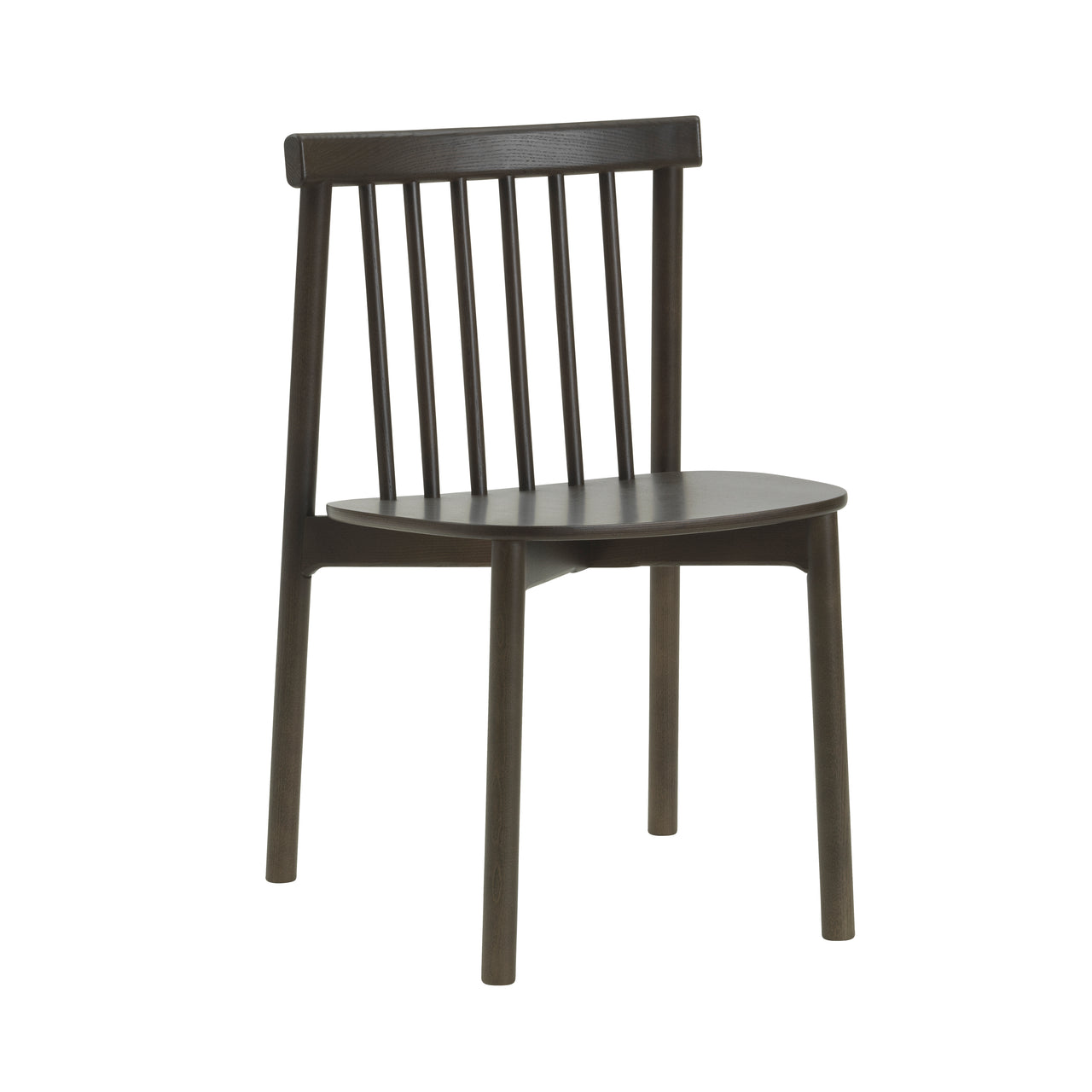 Pind Chair: Without Arm + Brown Stained Ash