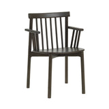 Pind Chair: With Arm + Brown Stained Ash