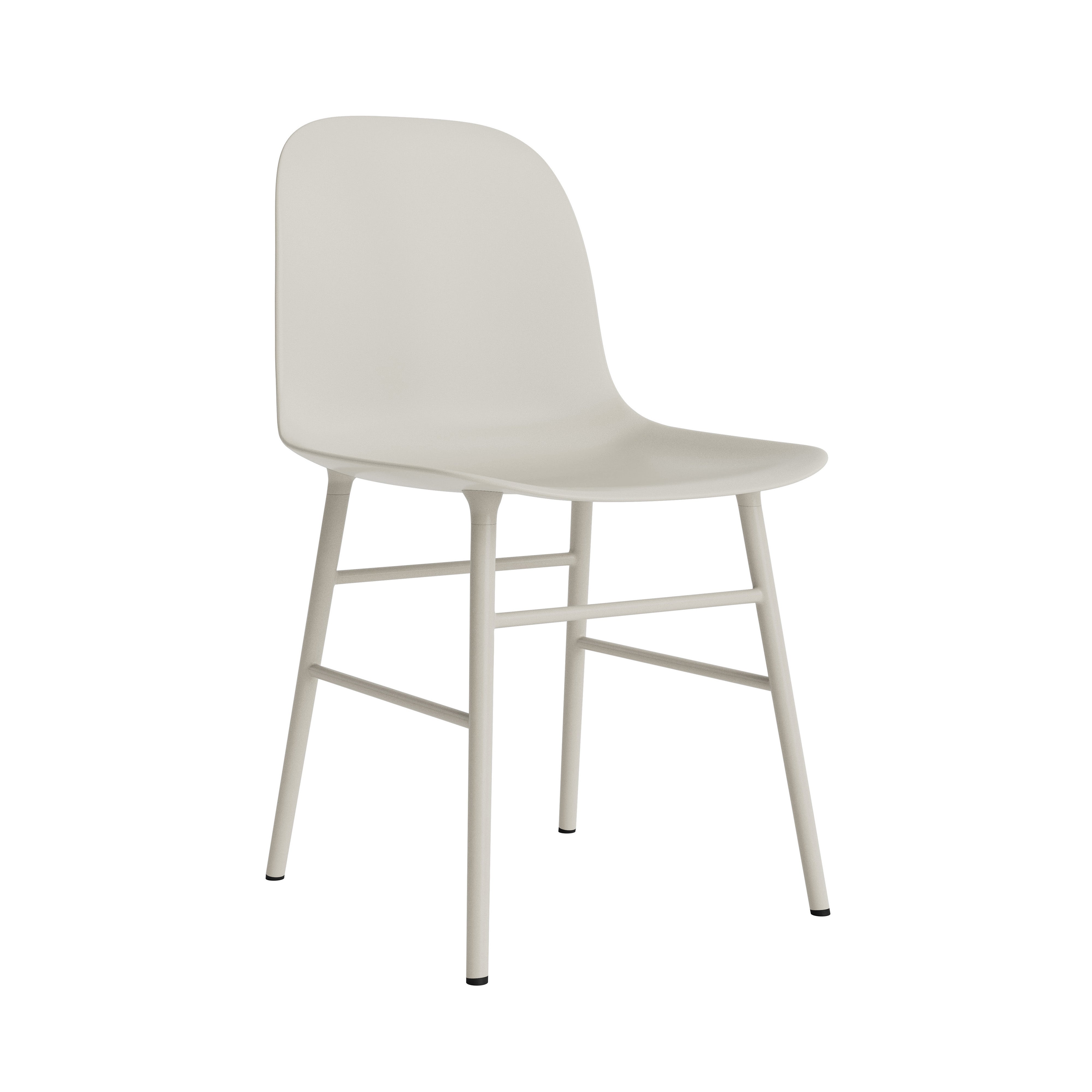 Form Chair: Steel + Light Grey