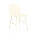 Form Chair: Steel + Cream