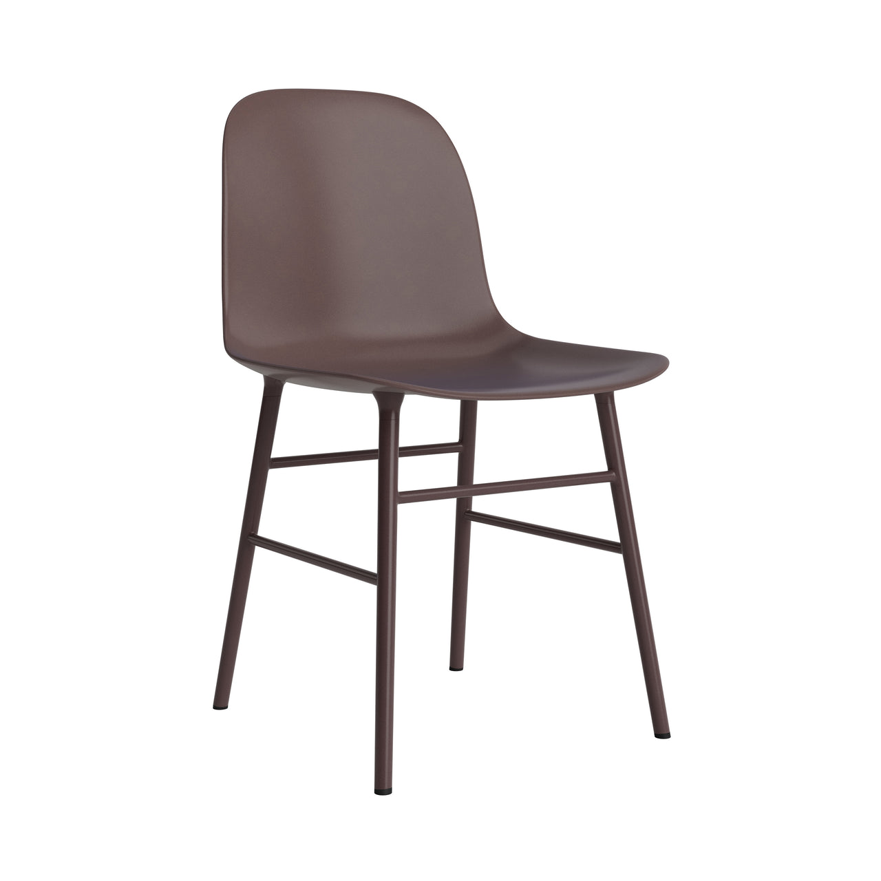 Form Chair: Steel + Brown