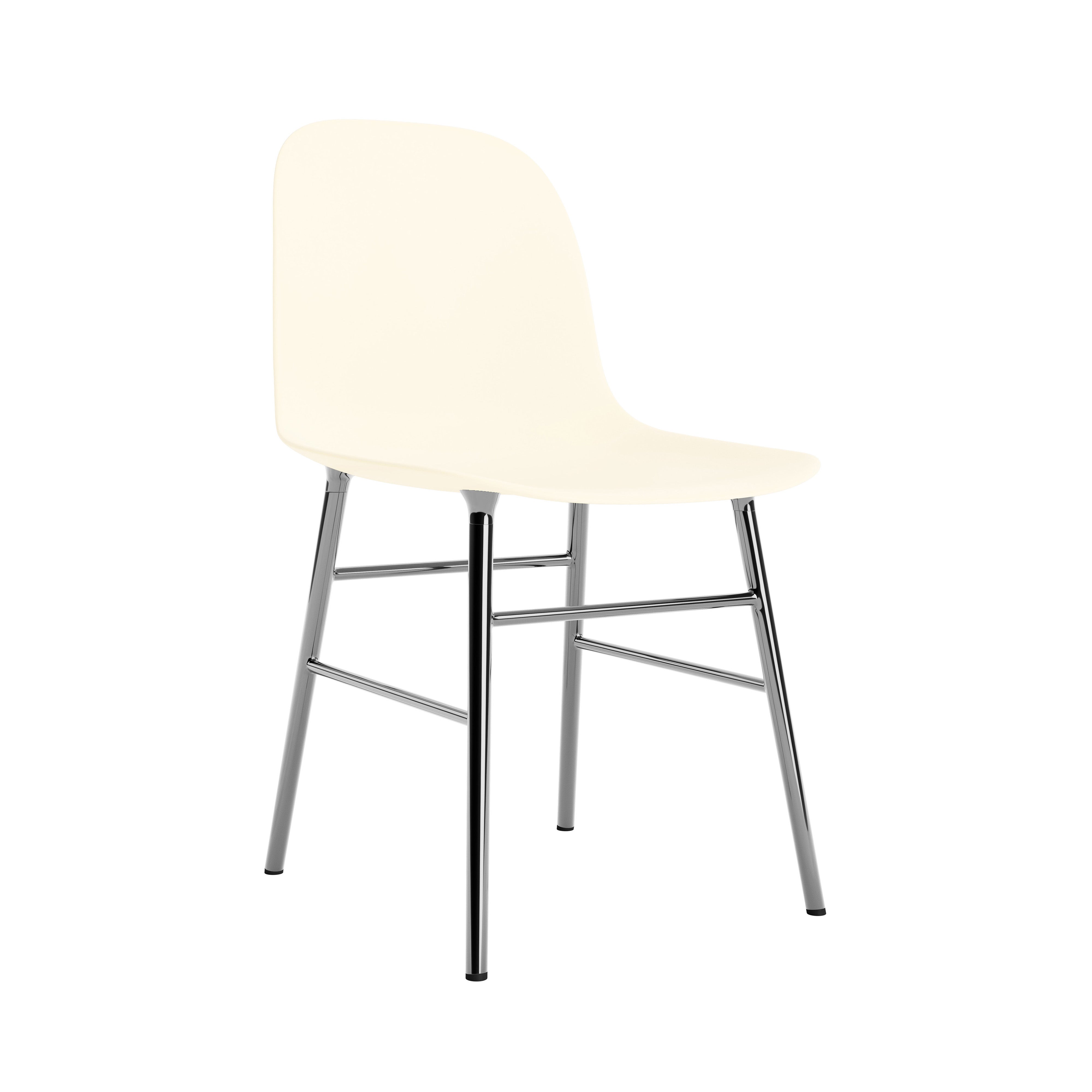 Form Chair: Chrome + Cream