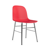 Form Chair: Chrome + Bright Red