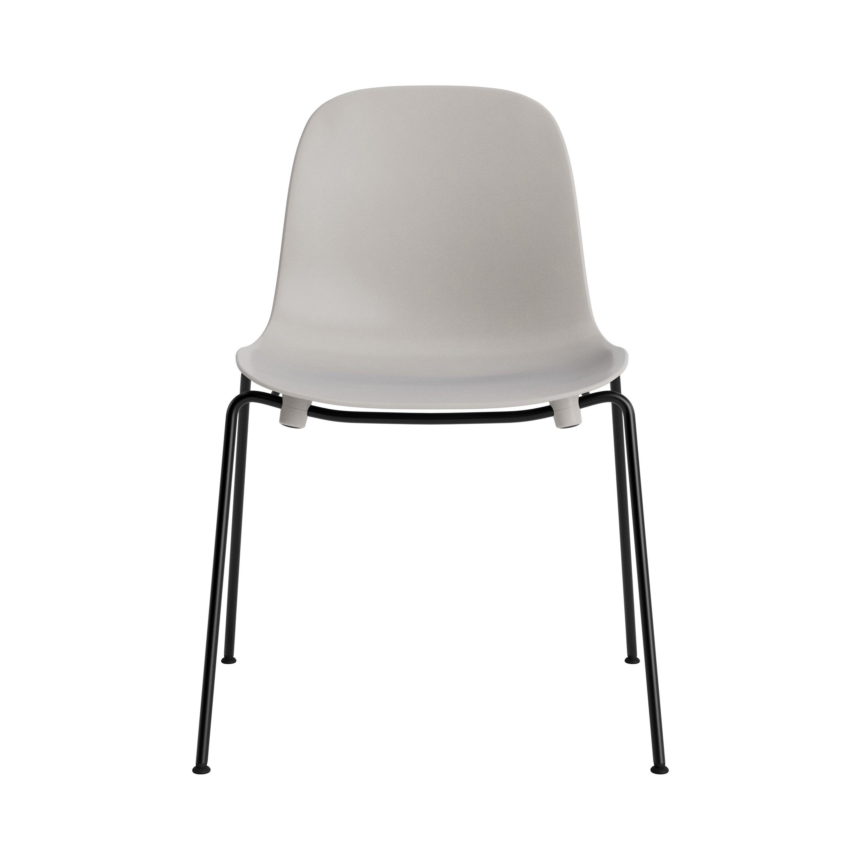 Form Stacking Chair: Steel + Warm Grey