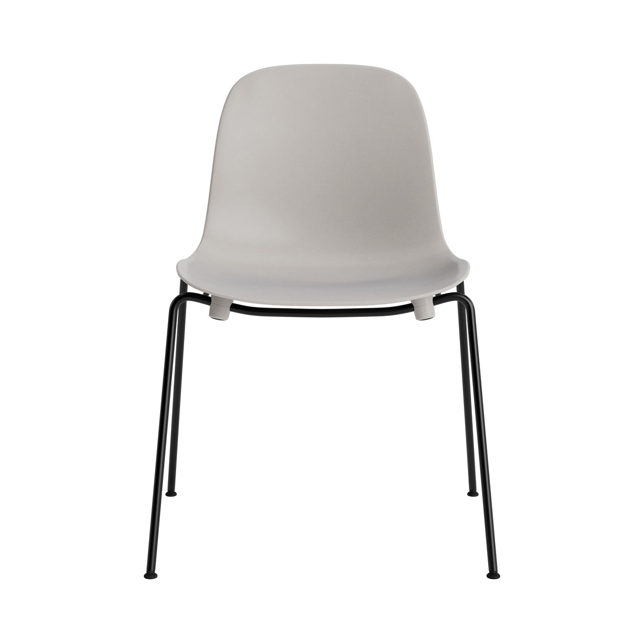 Form Stacking Chair: Steel + Warm Grey