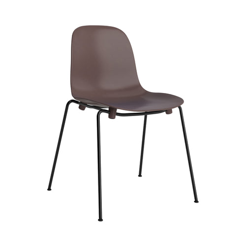 Form Stacking Chair: Steel + Brown