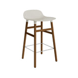 Form Bar + Counter Stool: Walnut Legs + Counter + Light Grey