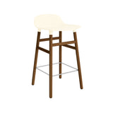 Form Bar + Counter Stool: Walnut Legs + Counter + Cream