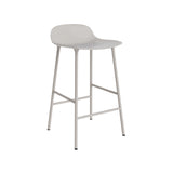 Form Bar + Counter Stool: Steel + Counter + Warm Grey