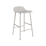 Form Bar + Counter Stool: Steel + Bar + Warm Grey