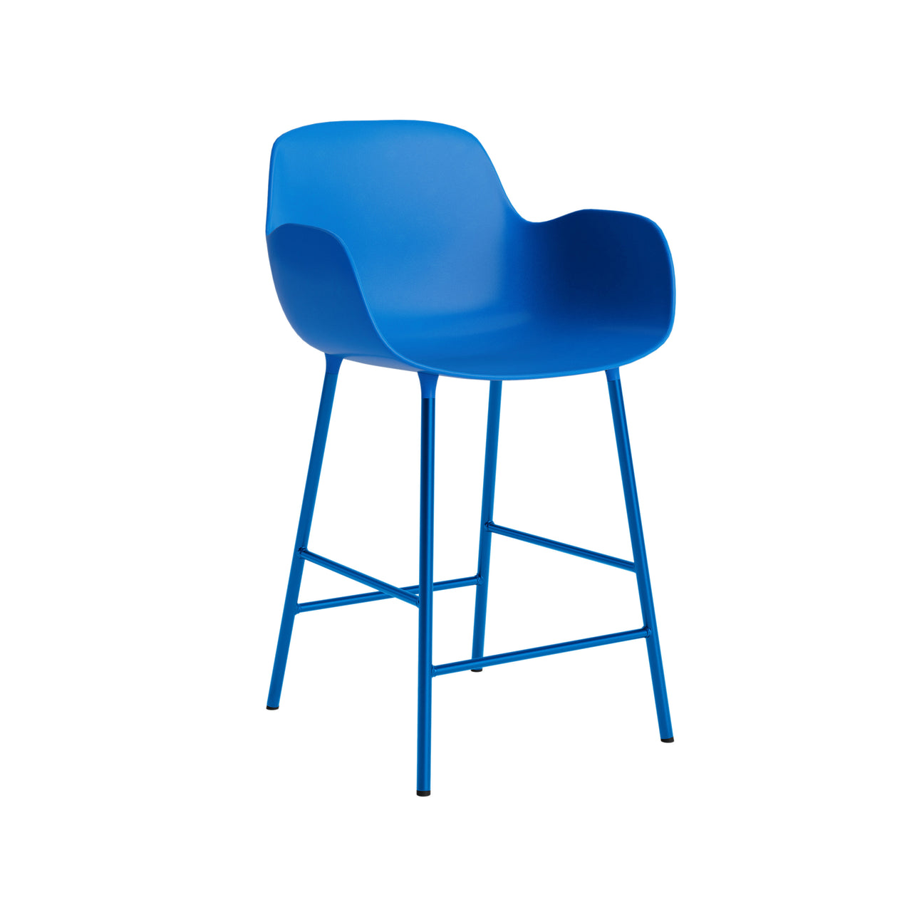 Form Bar + Counter Armchair: Counter + Bright Blue