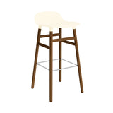 Form Bar + Counter Stool: Walnut Legs + Bar + Cream
