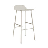 Form Bar + Counter Stool: Steel + Bar + Light Grey