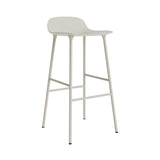 Form Bar + Counter Stool: Steel + Bar + Light Grey
