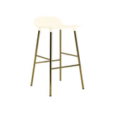 Form Bar + Counter Stool: Brass + Counter + Cream